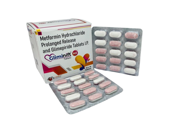 Metformin Hydrochloride Prolonged Release and Glimepiride Tablets IP