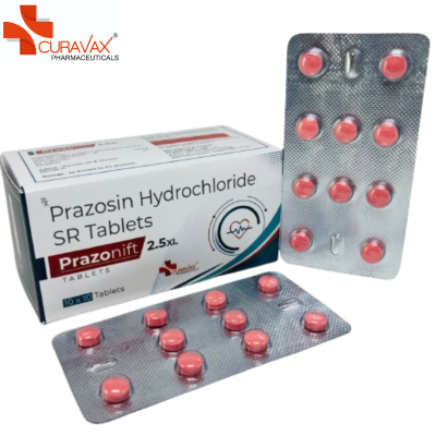 Prazosin Hydrochloride Sustained Release Tablets 2.5 mg (Prazonift 2.5XL)